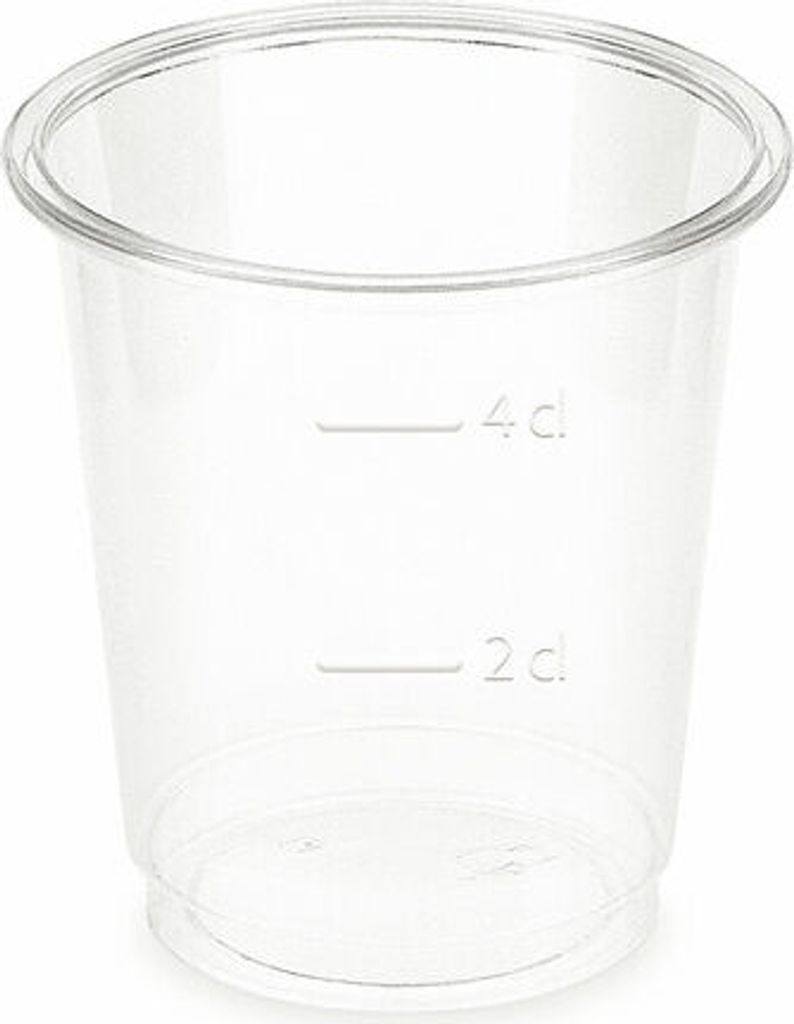 400xSchnapsbecher glasklar 2 cl / 4 cl 20 ml 40 ml Biokunststoff PLA