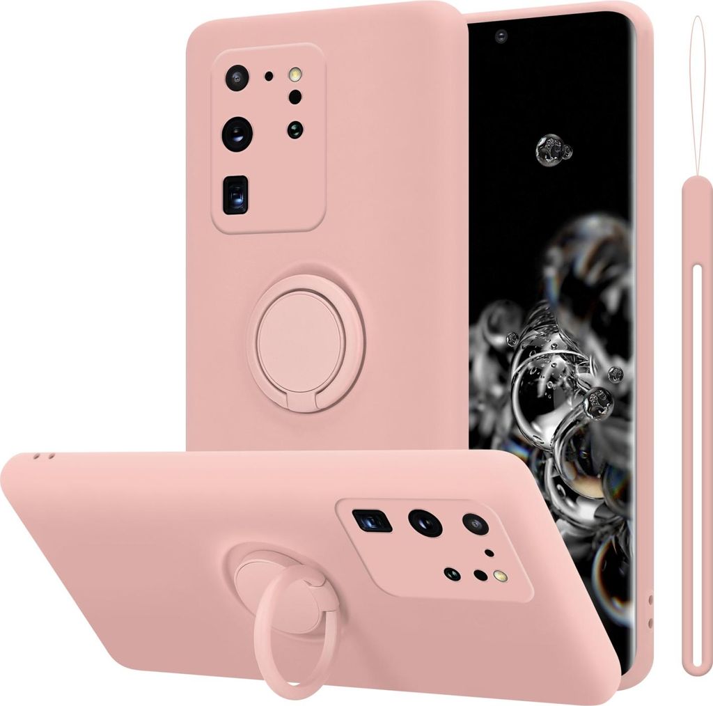 Cadorabo Hülle für Samsung Galaxy S20 ULTRA Schutz Hülle in Rosa Handyhülle TPU Etui Case Cover