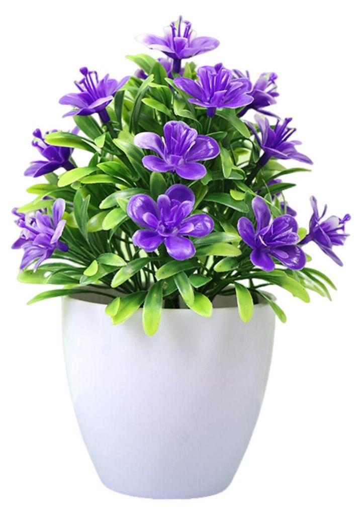 Künstlicher Bonsai mit Blüten, künstliche Topfpflanze, kleiner künstlicher Baum als Dekoration für Hochzeiten, Zuhause, Büro, Schränke und S...