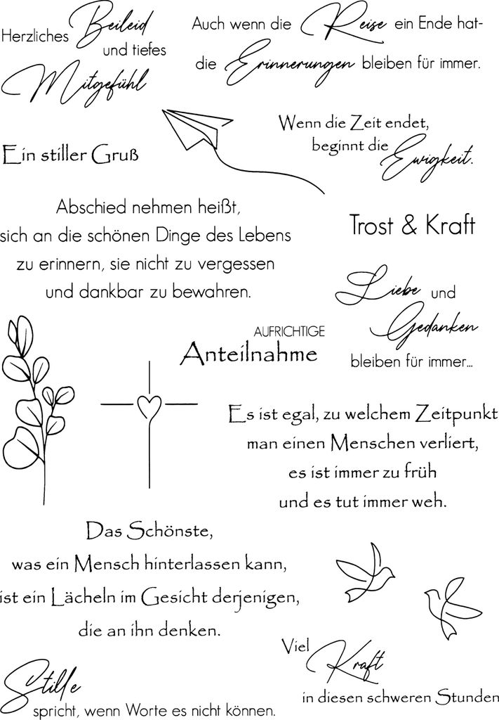 VBS Silikonstempel "Kondolenz" Produktbild 