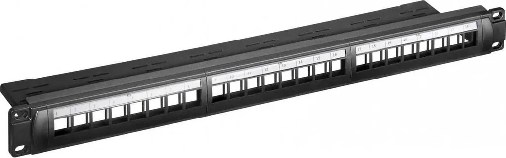 Panneau Réseau 24 Ports CAT6 Blindé 1U pour Armoire Informatique