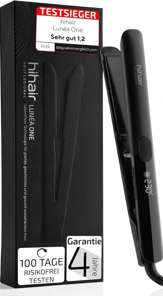 hihair Glätteisen Lunéa One – 100 Tage risikofrei testen - Produktbild 