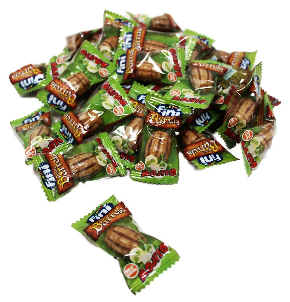 Bubble Gum Mojito Kaugummi ohne Alkohol glutenfrei einzeln Produktbild 
