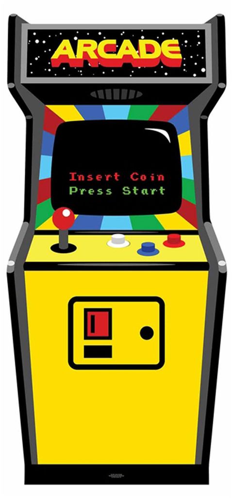 anni '80 - Espositore in cartone per videogiochi arcade Immagine del prodotto 