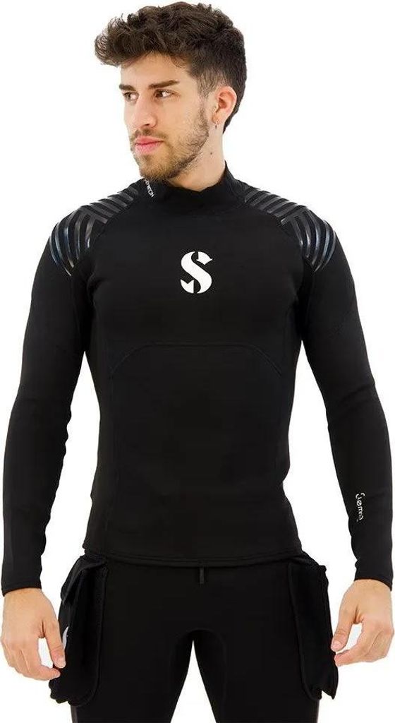 Scubapro Definition 1.0 Langarm-rashguard Schwarz 2XL Herren Schwarz 2XL