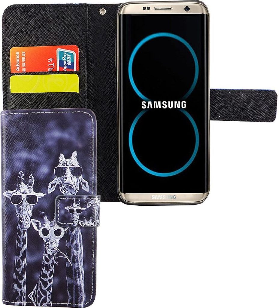 Handyhülle Tasche für Handy Samsung Galaxy S8 3 Giraffen