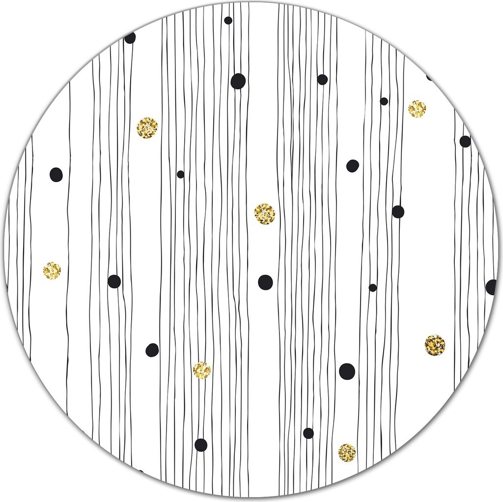 Herd-Abdeckplatte Glas Schneidebrett Ceranfeld-Abdeckung - 40 cm - Linien und Punkte