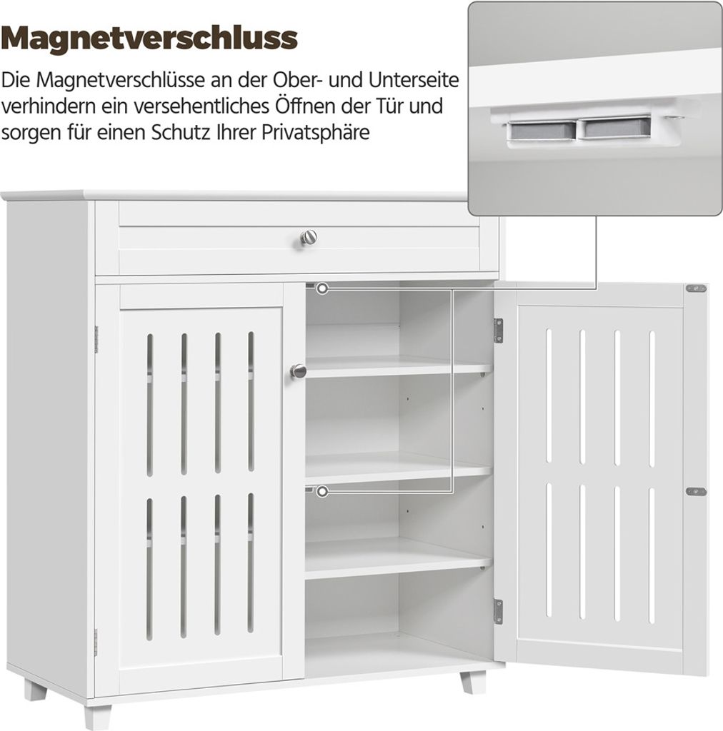 Yaheetech Schuhschrank 4 Ebenen mit 1 Schublade, Produktbild 7