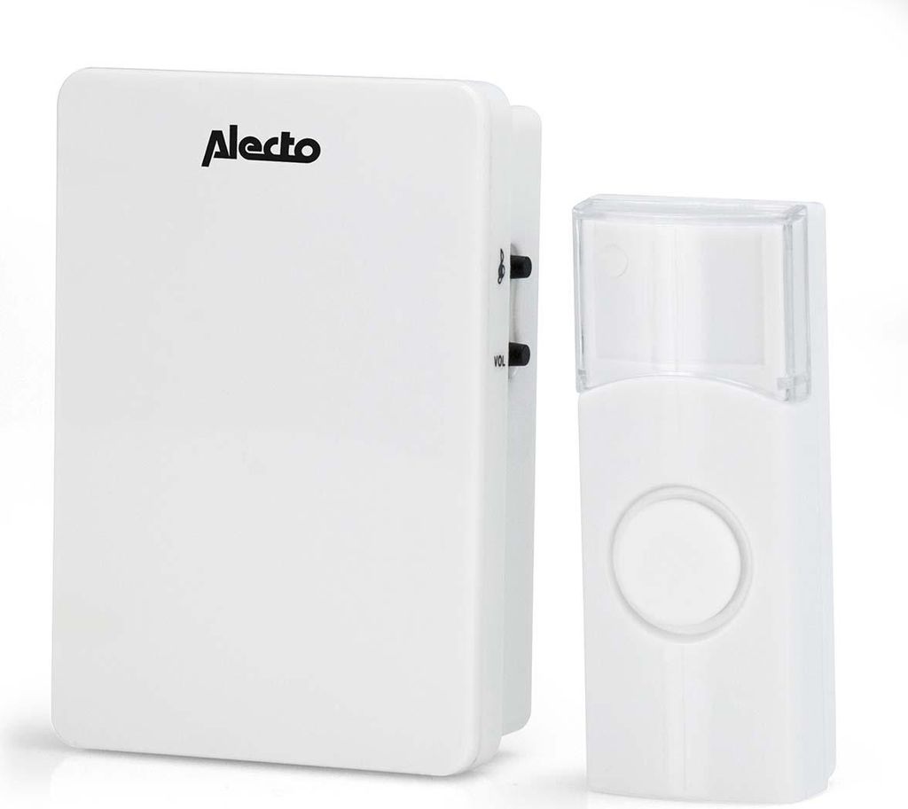 Alecto ADB-11WT - Funk-Türklingel, Weiß