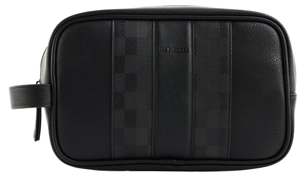 Ted Baker Kulturbeutel Waydee House Check Washbag Black schwarz