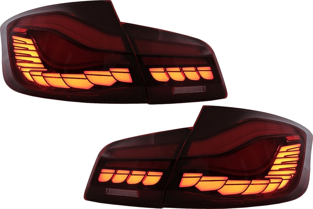 OLED Rücklichter Rückleuchten für BMW 5er F10 Rot Klar Dynamisches Blinker