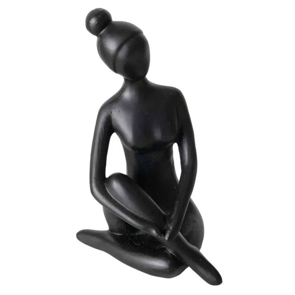 Statua Donna Yoga Meditazione 10cm | Decorazione per Sala Yoga e Spa