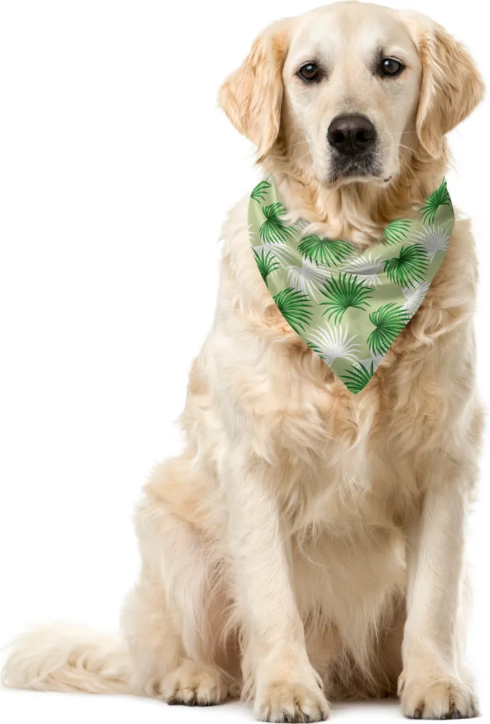 ABAKUHAUS Bandana Cani e Gatti Palm Tree 40x40 cm - Stile Tropicale