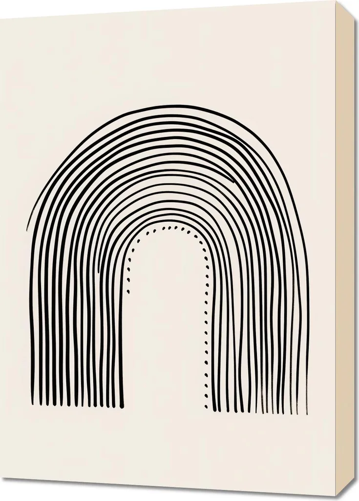 Image 50x70 cm Symétrie de l'arc - Créez un Équilibre Visuel chez Vous