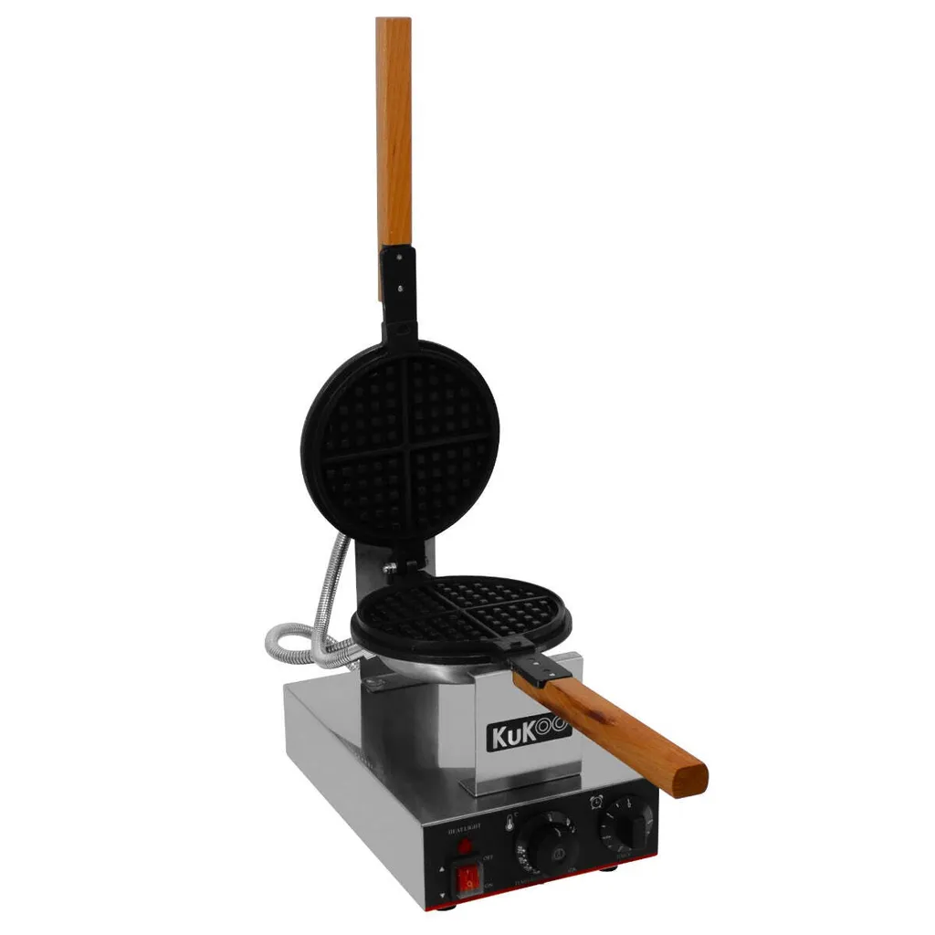 Gaufrier 1000W anti-adhésif Gastro haute performance à fonction rotative
