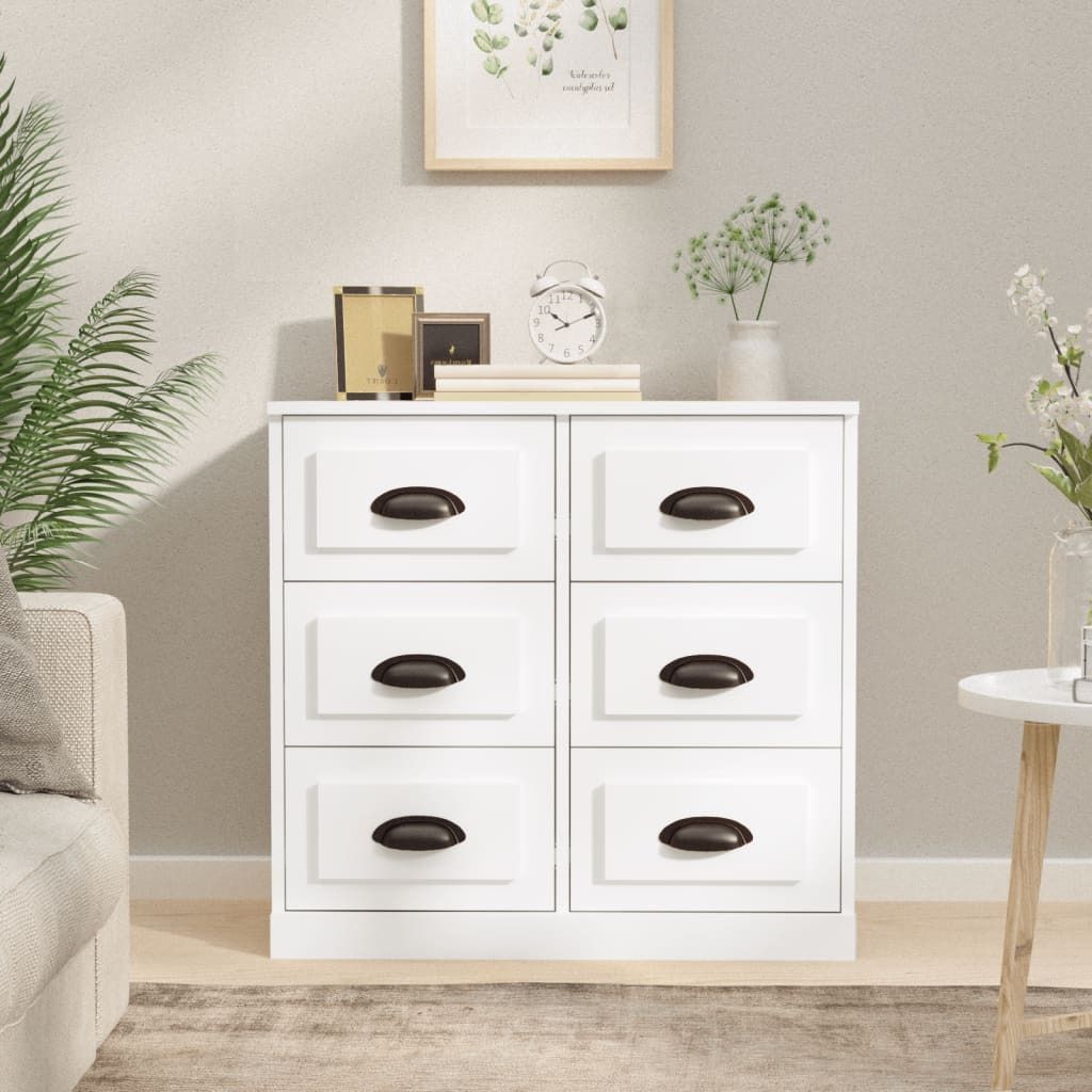 vidaXL Sideboard Weiß 70x35,5x67,5 cm Holzwerkstoff