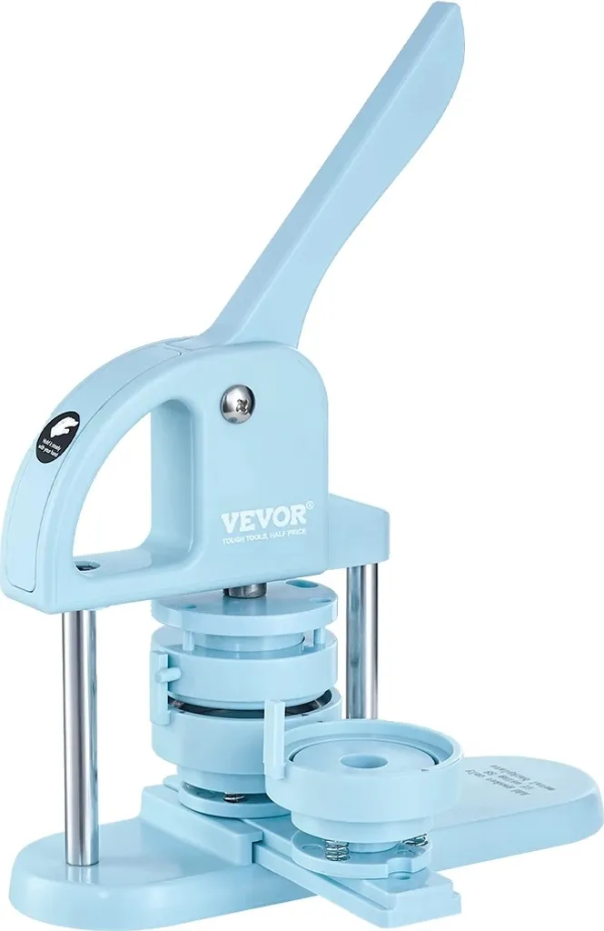 VEVOR Machine à Badge 3-en-1 avec Design Ergonomique et Livre Mr Panda
