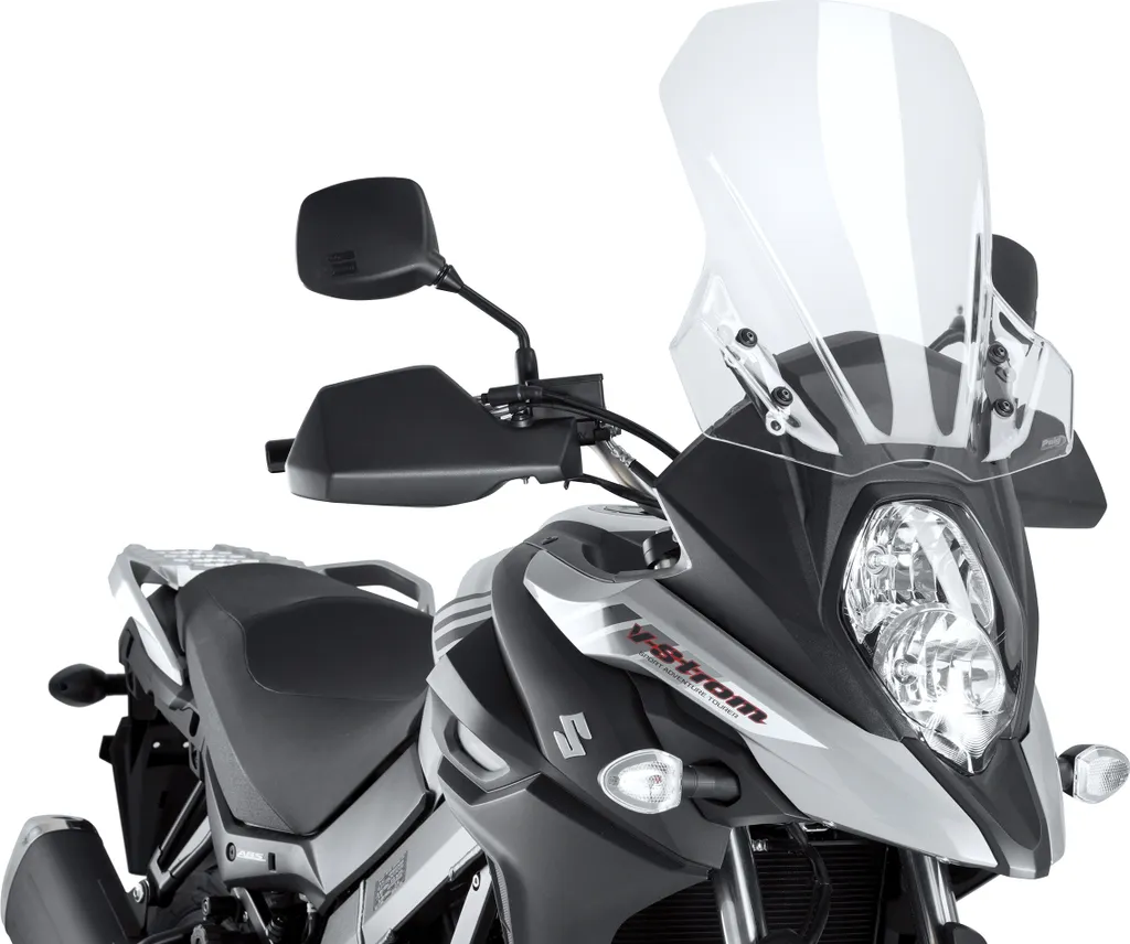 Écran Touring Transparent PUIG 440x445mm Suzuki - Confort Longue Distance
