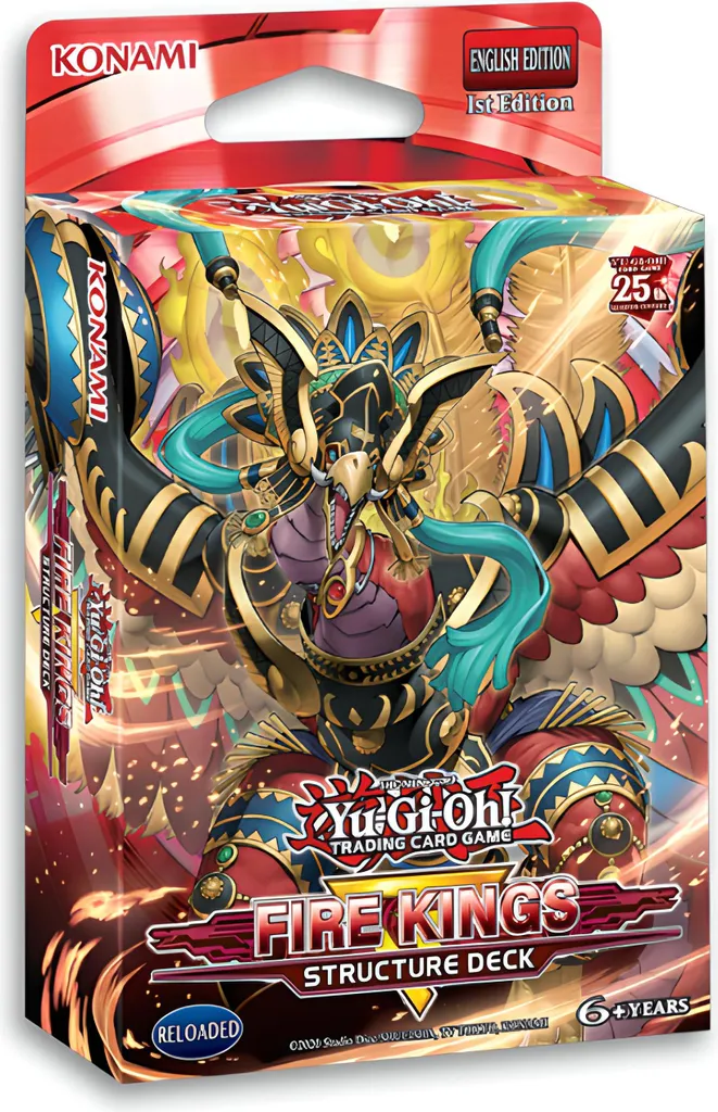 Boîte Display Yu-Gi-Oh! Rois du Feu avec 8 Decks de Structure Français