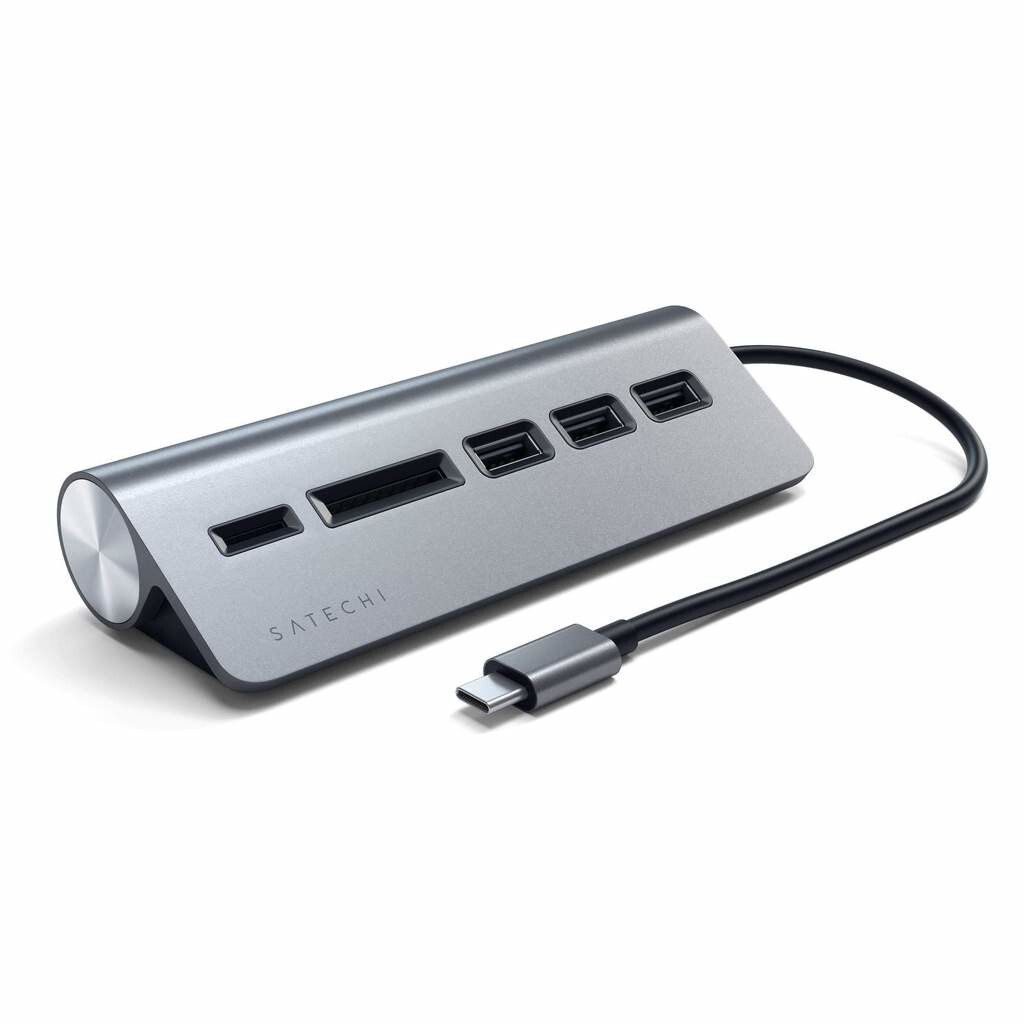 Satechi – USB-C Combo Hub pro stolní počítač (vesmírně šedá)