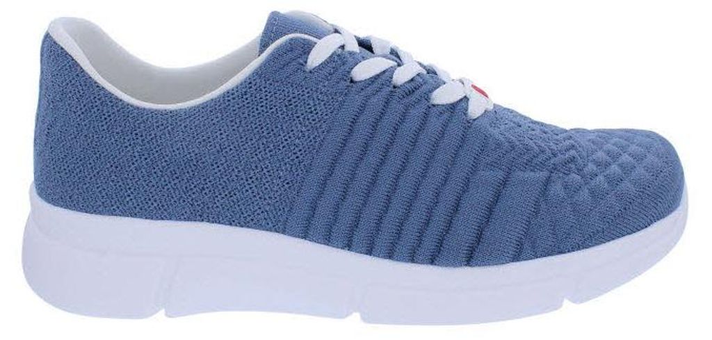 Berkemann Sneaker Pinar 5115-006, ComfortKnit weiches Strickgewebe, Denim-Blau, Weite H-I 41 1/2