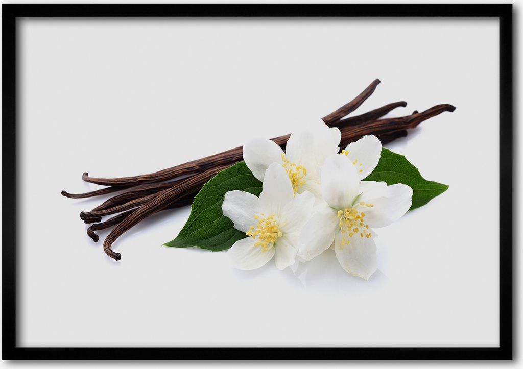 Bild - Bilderrahmen - 100 cm x 70 cm - MDF - Rahmen - Foto - Wandkunst Jasmin und Vanille