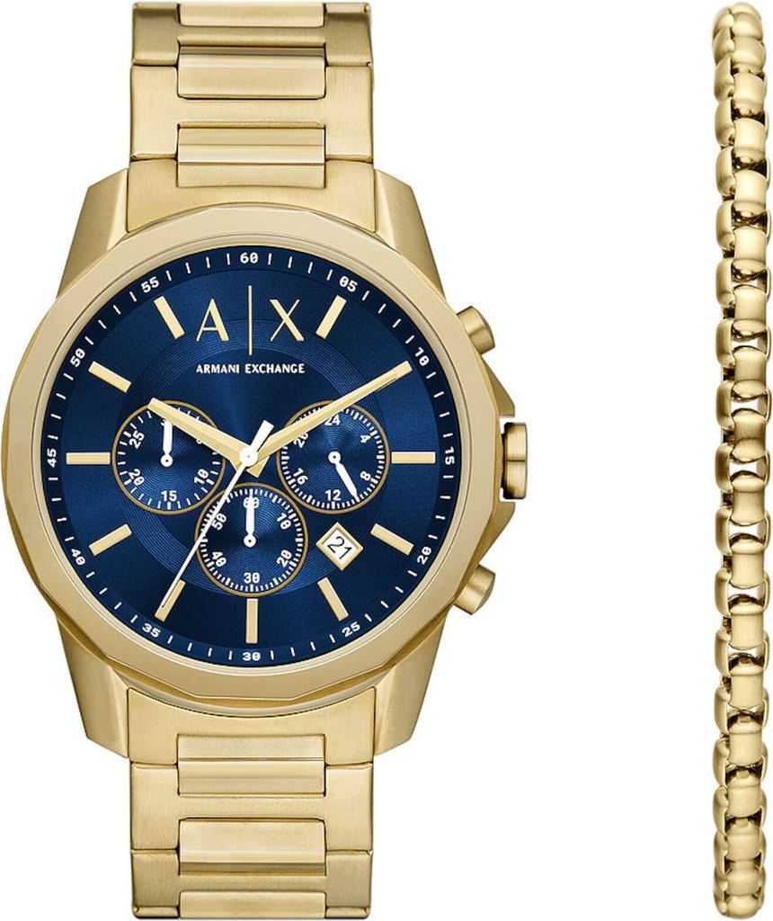Armani Exchange Banks Chronograph SET Herrenuhr Produktbild 