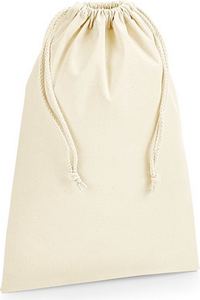 Westford Mill Baumwollbeutel PC3552 (L) (Natur) Produktbild 