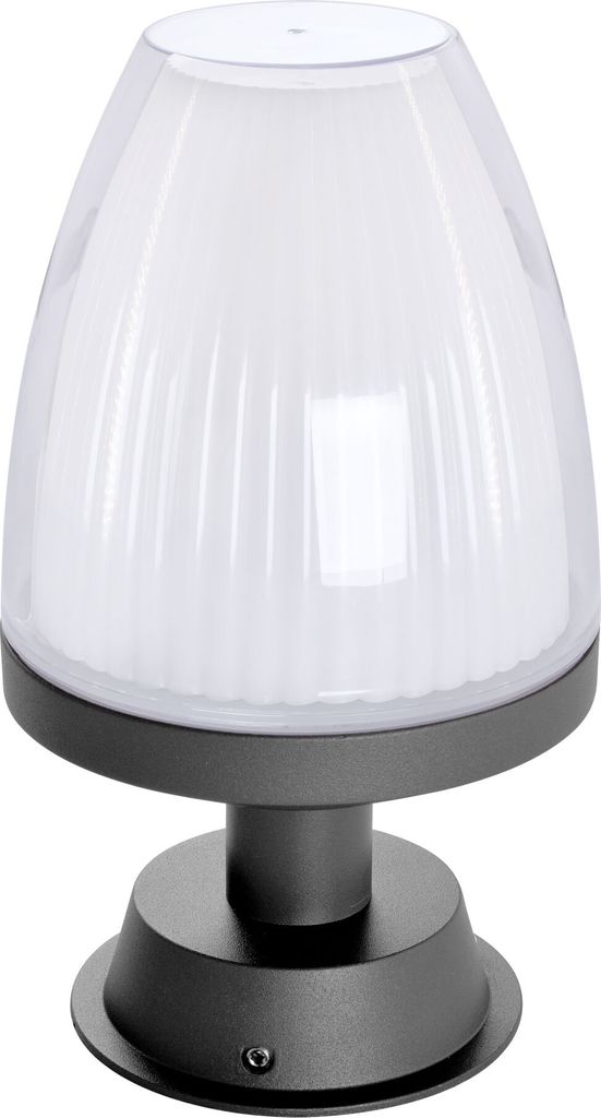 Standleuchte Sockelleuchte Außenleuchte E27 Anthrazit IP44 Beleuchtung Garten moderne 21,6cm Außenlampe aus Aluminium RD1901-200