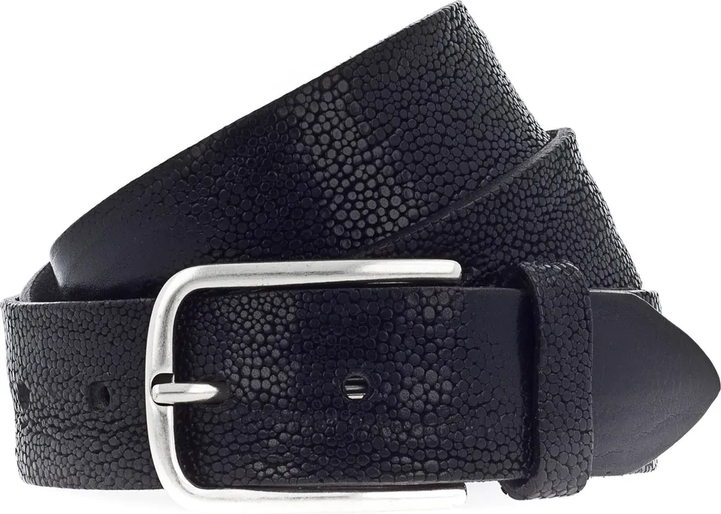 Vanzetti Cintura in Vera Pelle 35mm Nera - Genuine Beauty W115 Black