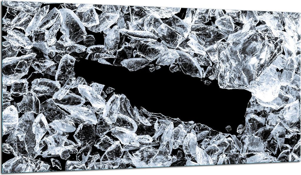 Herdabdeckplatte Glaskeramikkochfeld-Abdeckung Spritzschutz Glas 90x52 Eis