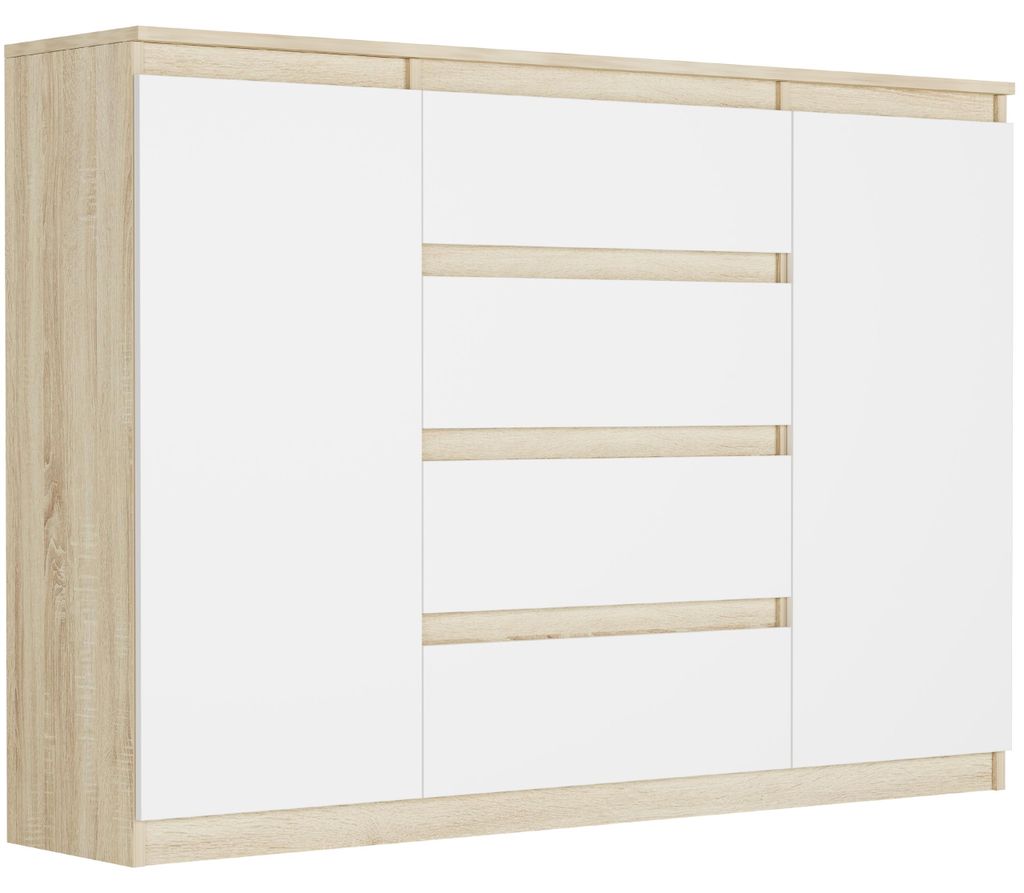 Komoda 140 cm zásuvky dveře skříňka FRAMIRE R-140-S4 mix Obrázek produktu 