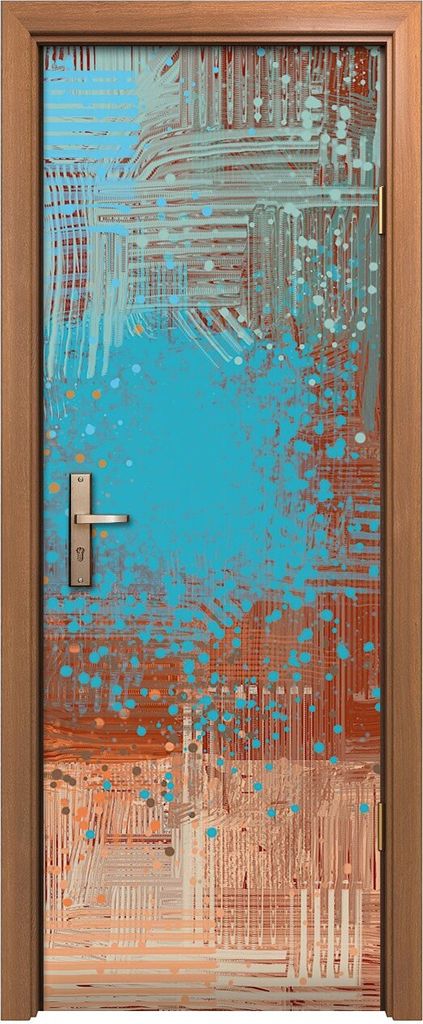 Türposter 70x200 cm Türaufkleber Türtapete Türfolie Klebefolie Kunstdruck abstrakte Moderne Kunst