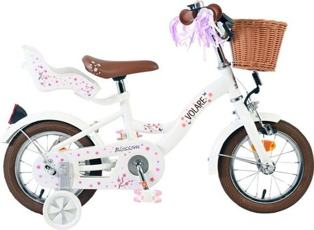 Volare Blossom Kinderfahrrad - Mädchen - 12 Zoll - Weiss Produktbild 