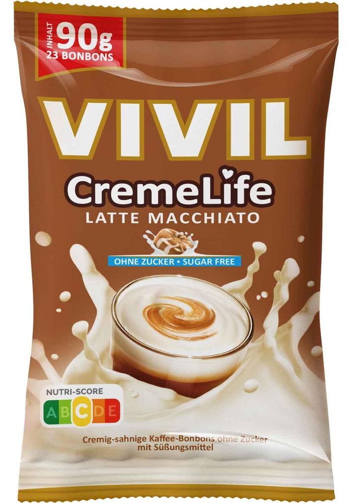 Vivil CremeLife Latte Macchiato ohne Zucker 90g Produktbild 