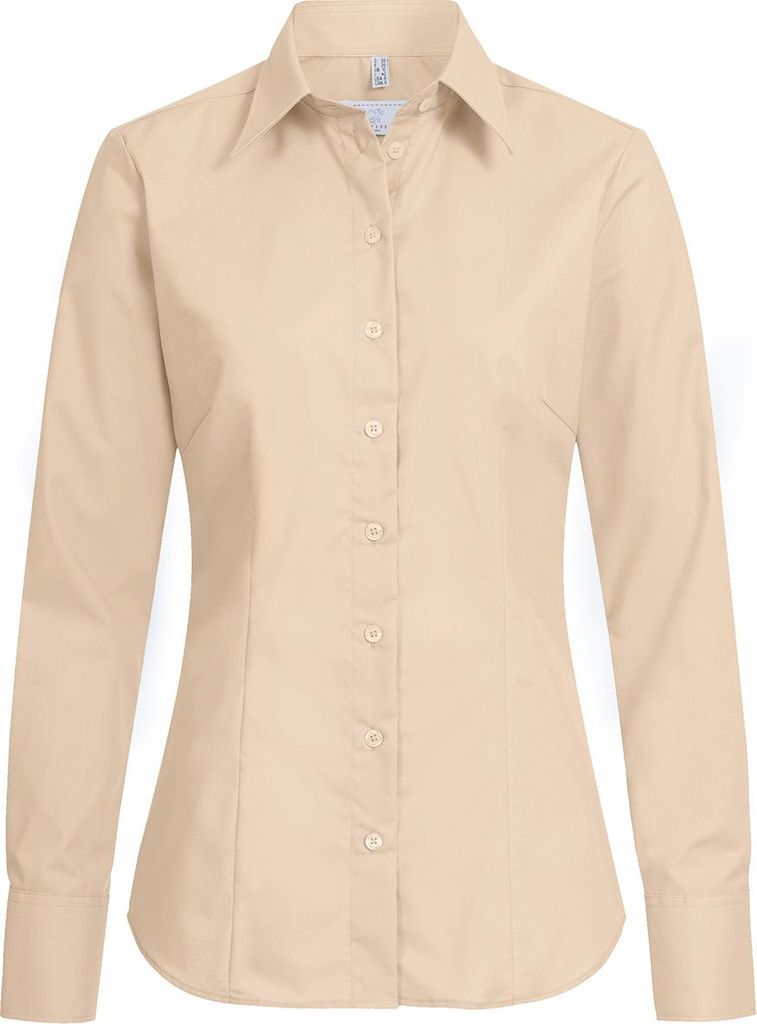 Greiff Corporate Bluse Damen BASIC Regular-Fit Beige 40
