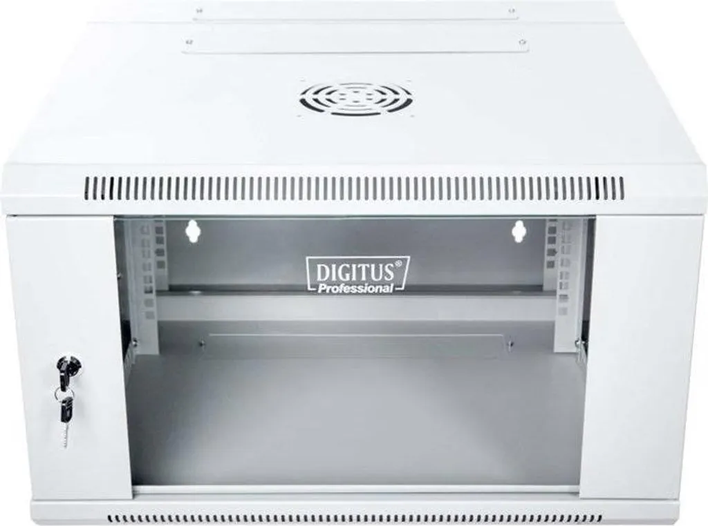Coffret 6U Montage Mural Digitus DN-WD19 Robuste avec Porte Vitrée