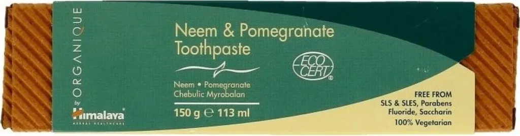 Himalaya Botanique Dentifricio Neem e Melograno 150g - Igiene Naturale