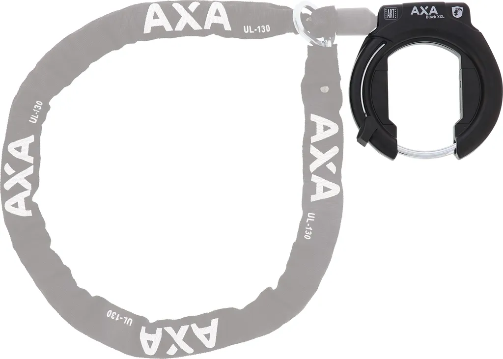Antivol de Cadre Vélo AXA Block XXL Noir ART2 pour Pneus Larges et VAE