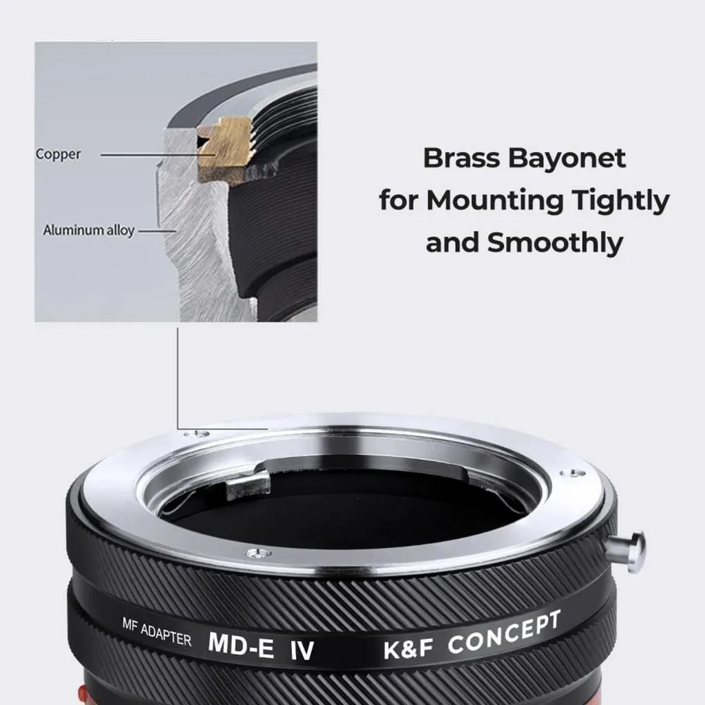Adaptateur MD-NEX IV pour objectif Minolta MD MC vers Sony E Mount Alpha - 5