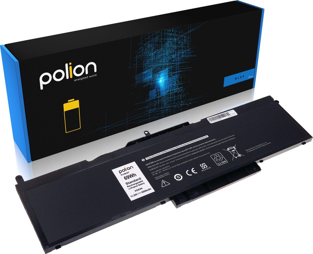DELL VG93N Laptop-Akku 6000mAh POLION Neu
