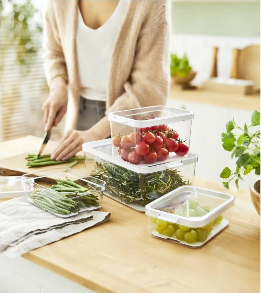 Rotho Cauma Set Contenitori Alimentari Frigo 1.3L+2.6L+4.65L BPA Free - 2