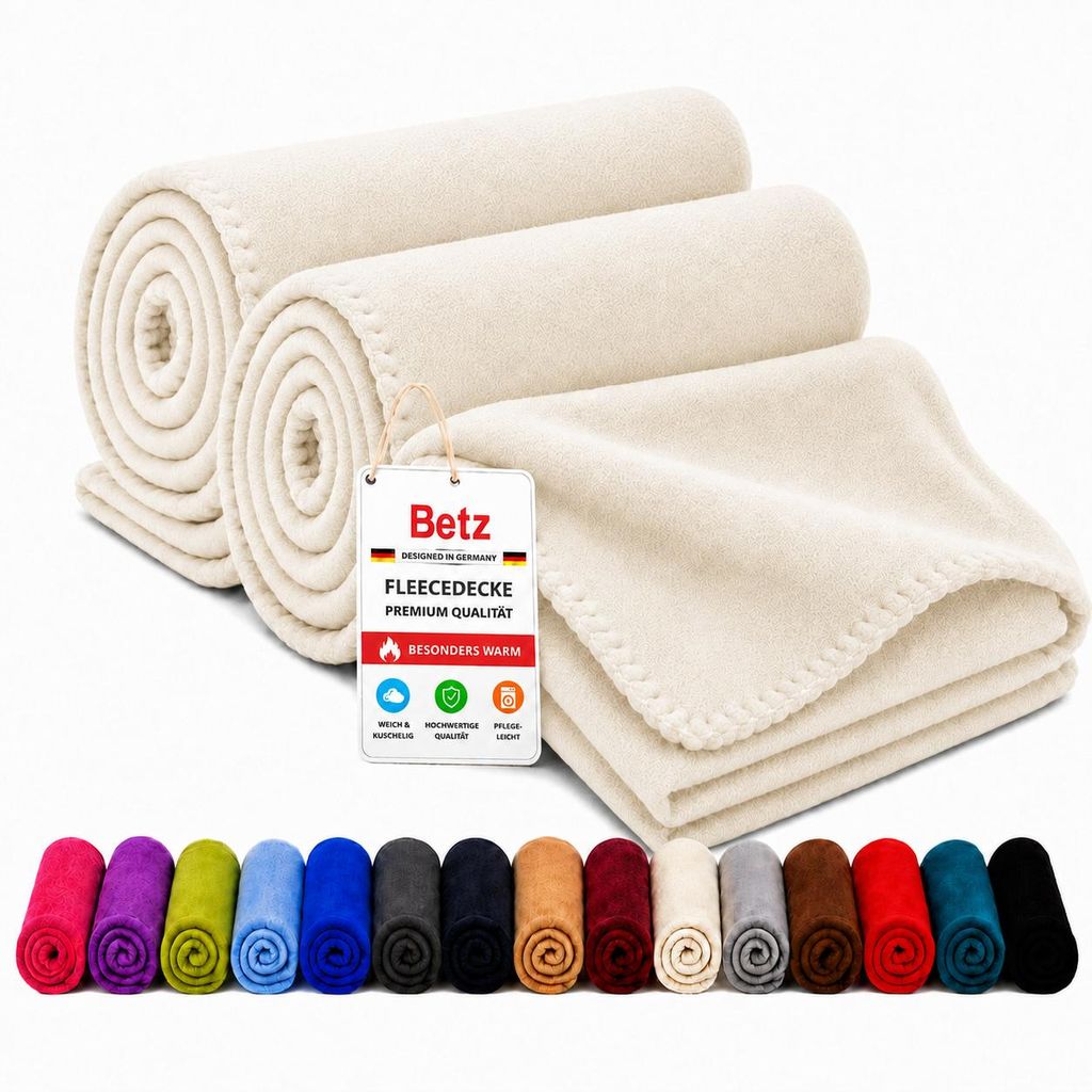 Couverture polaire Betz, 2 pièces, 130 x 170 cm, 180 g/m² – Image du produit  Image générée par une IA
