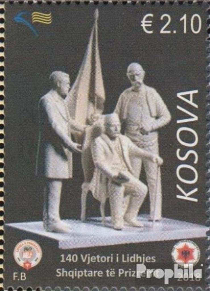 Briefmarken Kosovo 2018 Mi 450 (kompl.Ausg.) postfrisch Liga von Prizren