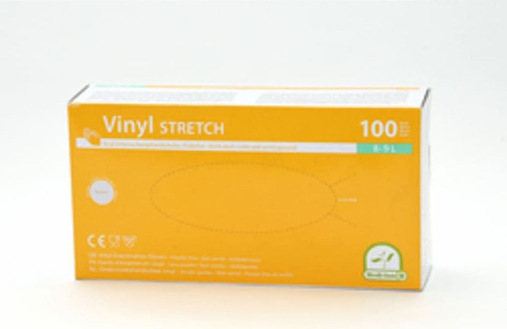 Praktische Vinyl-Einweghandschuhe 100er Pack Größe L, puderfrei, schützt Hände im Alltag, transparent