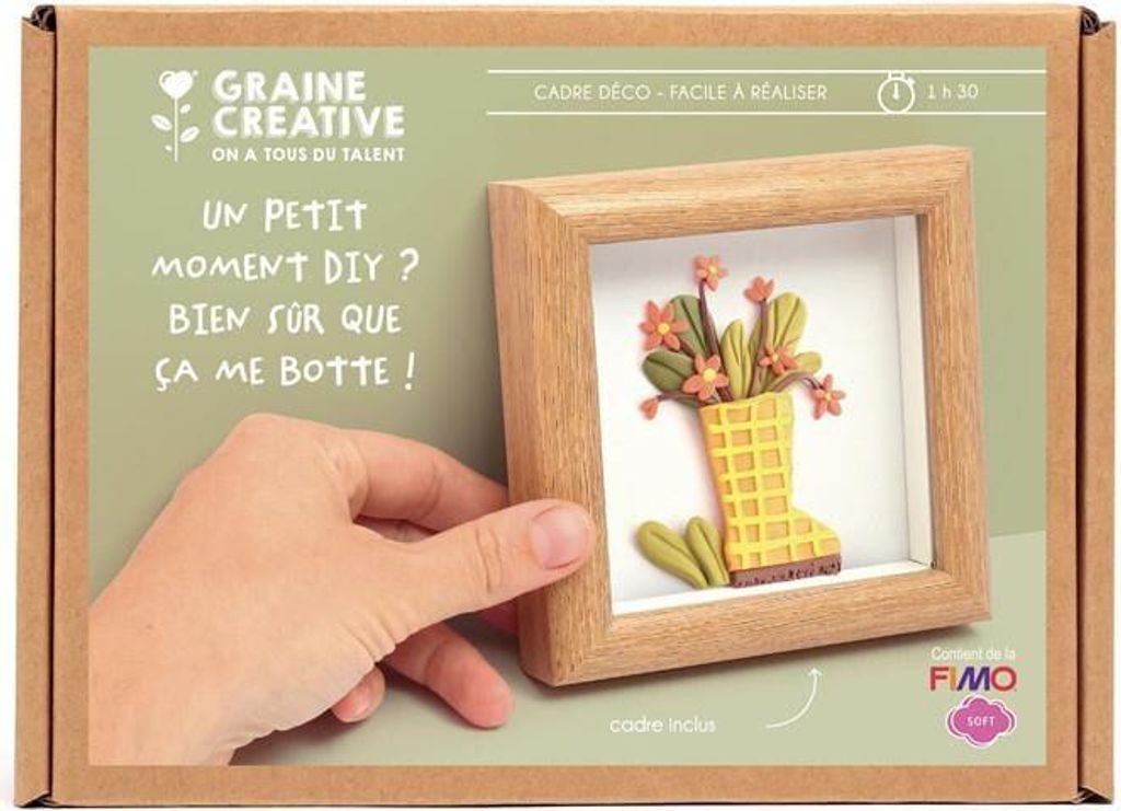 Graine Creative Fimo Spielzeug Miniaturrahmen-Set mehrfarbig kreativ