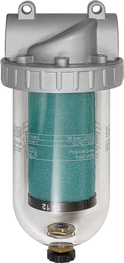 Riegler Spezialfilter »Standard«, mit PC-Behälter, 0,01 μm, BG 1, G 1/4