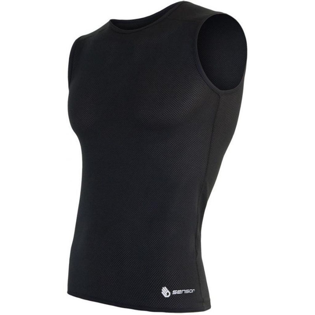 T-shirt Sensor Coolmax (Polyesterfasern) Air Herren ärmellos schwarz größe L 13000006-02