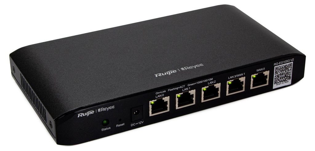 Router Reyee RG-EG105G V2 Cloud Managed 5x RJ45 10/100/1000Mbps Grau