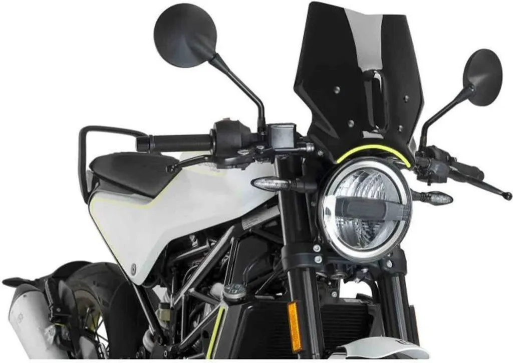 Bulle sport Puig 9437N noir 320x290 mm pour moto Husqvarna Vitpilen 701